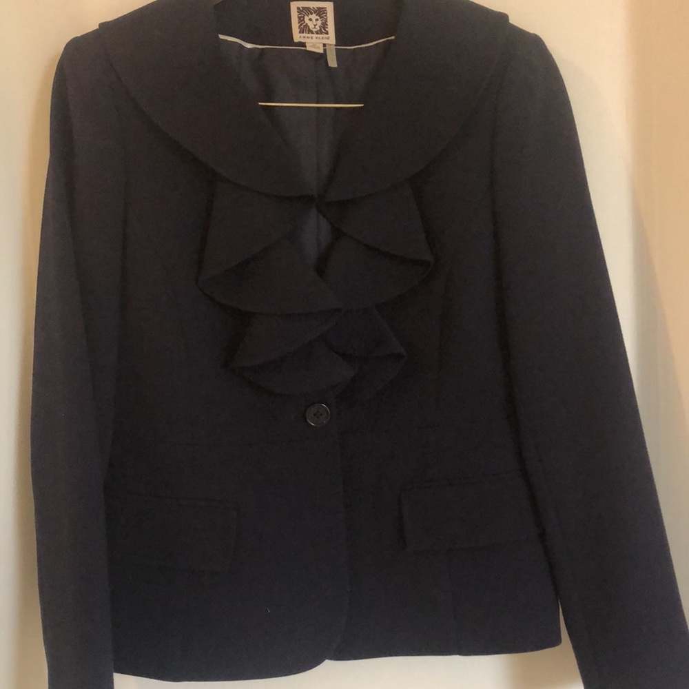 New Anne Klein Ladies Navy Blazer